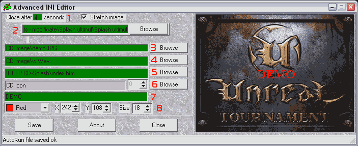 CD splash main interface